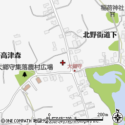 秋田県潟上市昭和大久保北野街道上64周辺の地図