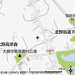 秋田県潟上市昭和大久保北野街道上65周辺の地図
