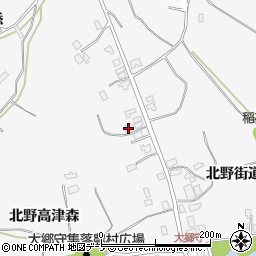 秋田県潟上市昭和大久保北野街道上67周辺の地図