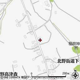 秋田県潟上市昭和大久保北野街道下21-3周辺の地図