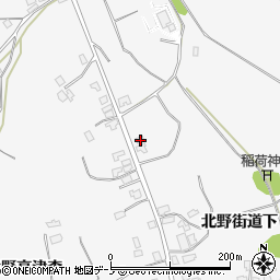 秋田県潟上市昭和大久保北野街道下21周辺の地図