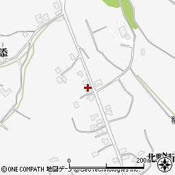 秋田県潟上市昭和大久保北野街道上70周辺の地図