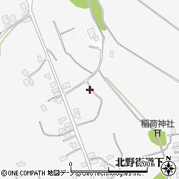 秋田県潟上市昭和大久保北野街道下118周辺の地図