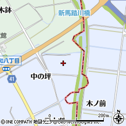 秋田県潟上市昭和八丁目（木の下）周辺の地図
