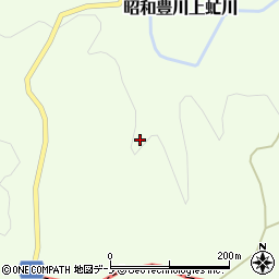 秋田県潟上市昭和豊川上虻川田尻周辺の地図