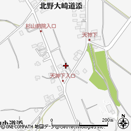 秋田県潟上市昭和大久保北野大崎道添2周辺の地図