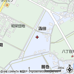秋田県潟上市昭和八丁目周辺の地図