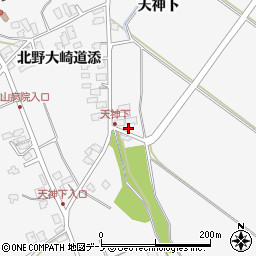 秋田県潟上市昭和大久保北野街道下1周辺の地図