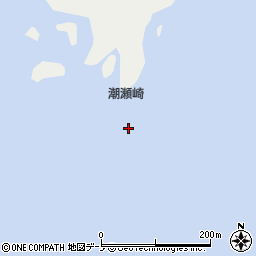 潮瀬崎周辺の地図