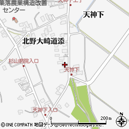 秋田県潟上市昭和大久保北野大崎道添20-4周辺の地図