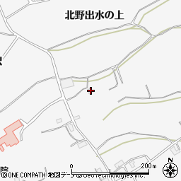 秋田県潟上市昭和大久保北野出水の上1周辺の地図