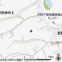 秋田県潟上市昭和大久保北野出水の上13周辺の地図