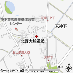 秋田県潟上市昭和大久保北野大崎道添27周辺の地図