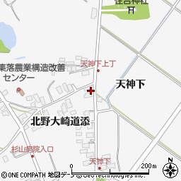 秋田県潟上市昭和大久保北野大崎道添31周辺の地図