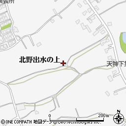 秋田県潟上市昭和大久保北野出水の上27周辺の地図