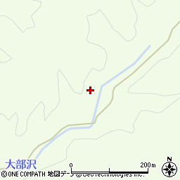 大部沢周辺の地図