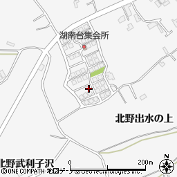 秋田県潟上市昭和大久保北野出水の上36周辺の地図