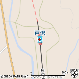 戸沢駅周辺の地図