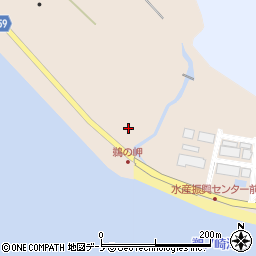 秋田県男鹿市船川港台島鵜ノ崎49周辺の地図
