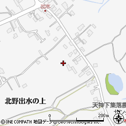 秋田県潟上市昭和大久保北野大崎道添209周辺の地図