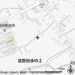 秋田県潟上市昭和大久保北野出水の上29周辺の地図