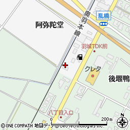 秋田県潟上市昭和大久保阿弥陀堂22周辺の地図