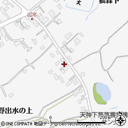 秋田県潟上市昭和大久保北野大崎道添208周辺の地図