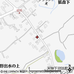 秋田県潟上市昭和大久保北野大崎道添208-6周辺の地図