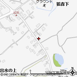 秋田県潟上市昭和大久保北野大崎道添77周辺の地図