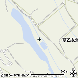 秋田県潟上市天王池沼溜池下周辺の地図
