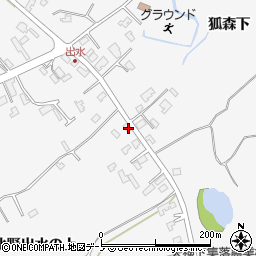 秋田県潟上市昭和大久保北野大崎道添206周辺の地図