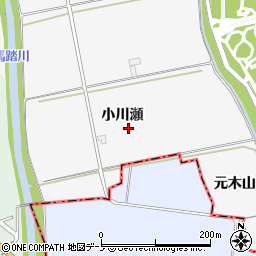 秋田県潟上市昭和大久保小川瀬周辺の地図
