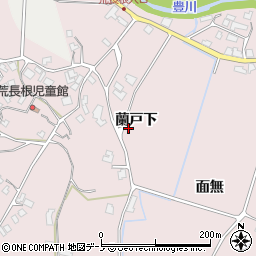 秋田県潟上市昭和豊川槻木（蘭戸下）周辺の地図