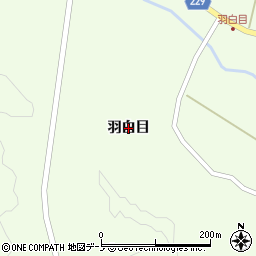 秋田県潟上市昭和豊川上虻川（羽白目）周辺の地図