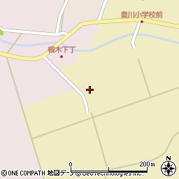 秋田県潟上市昭和豊川船橋深持周辺の地図