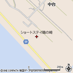 秋田県男鹿市船川港台島鵜ノ崎62-2周辺の地図