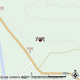 岩手県下閉伊郡岩泉町穴沢周辺の地図