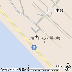 秋田県男鹿市船川港台島鵜ノ崎62-11周辺の地図