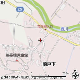 秋田県潟上市昭和豊川槻木荒屋3周辺の地図