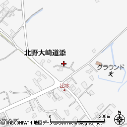 秋田県潟上市昭和大久保北野大崎道添82周辺の地図