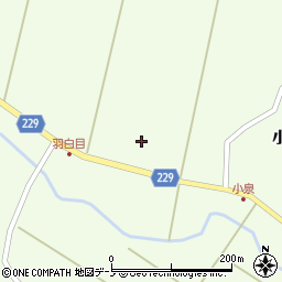 秋田県潟上市昭和豊川上虻川嶋の越周辺の地図