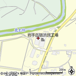 岩手缶詰渋民工場周辺の地図