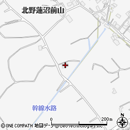 秋田県潟上市昭和大久保北野蓮沼前山107周辺の地図