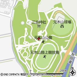 潟上市役所体育・文化　公園管理事務所周辺の地図
