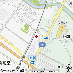 秋田県潟上市昭和大久保阿弥陀堂107-1周辺の地図