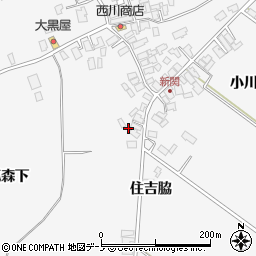 秋田県潟上市昭和大久保新関堰の外74周辺の地図