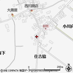 秋田県潟上市昭和大久保新関堰の外73周辺の地図