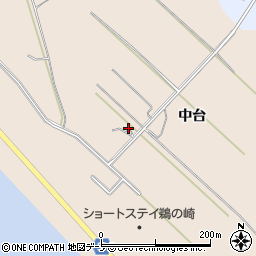 秋田県男鹿市船川港台島中台120-3周辺の地図