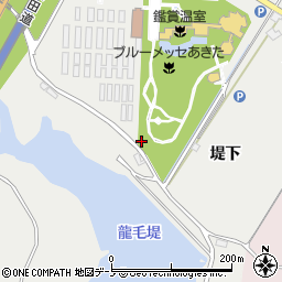 秋田県潟上市昭和豊川竜毛古屋布周辺の地図