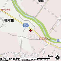 秋田県潟上市昭和豊川槻木荒屋24周辺の地図